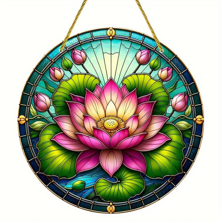 Attrape-Soleil Papillon AureliaLight | Panneau Rond en Acrylique | 15×15 cm / 20×20 cm | Décoration de Fenêtre & Mur
