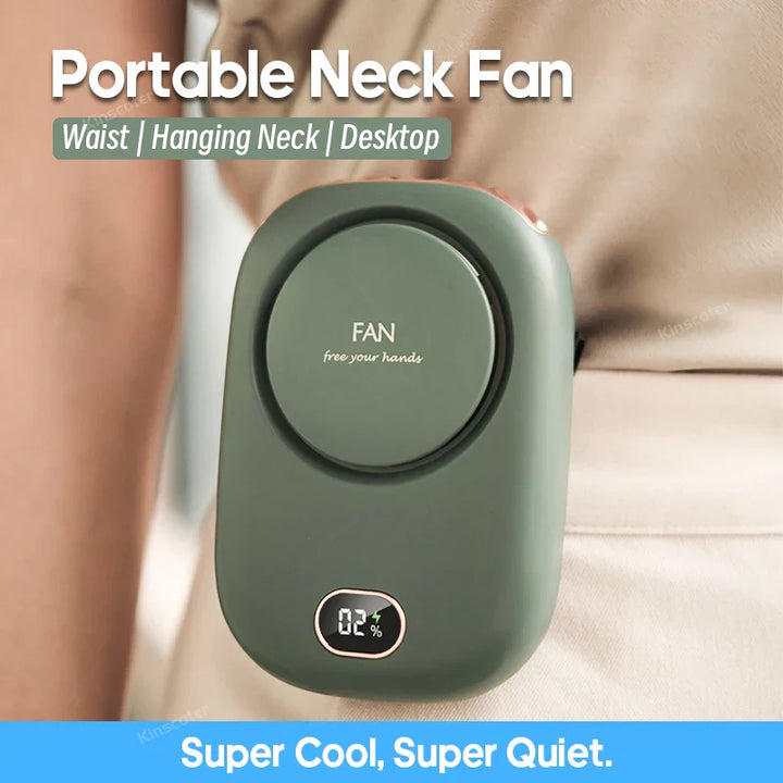 VENTIWISE Mini-Ventilateur | Turbo 3 Vitesses | Affichage LED & Batterie 2000 mAh | Compact & Rechargeable