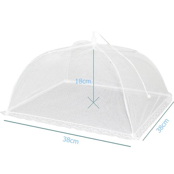 FrischNetz Couverture pliable pour aliments | Réutilisable & Respirant | Réseau anti-insectes pour l'extérieur & la cuisine | Léger & Économiseur d'espace