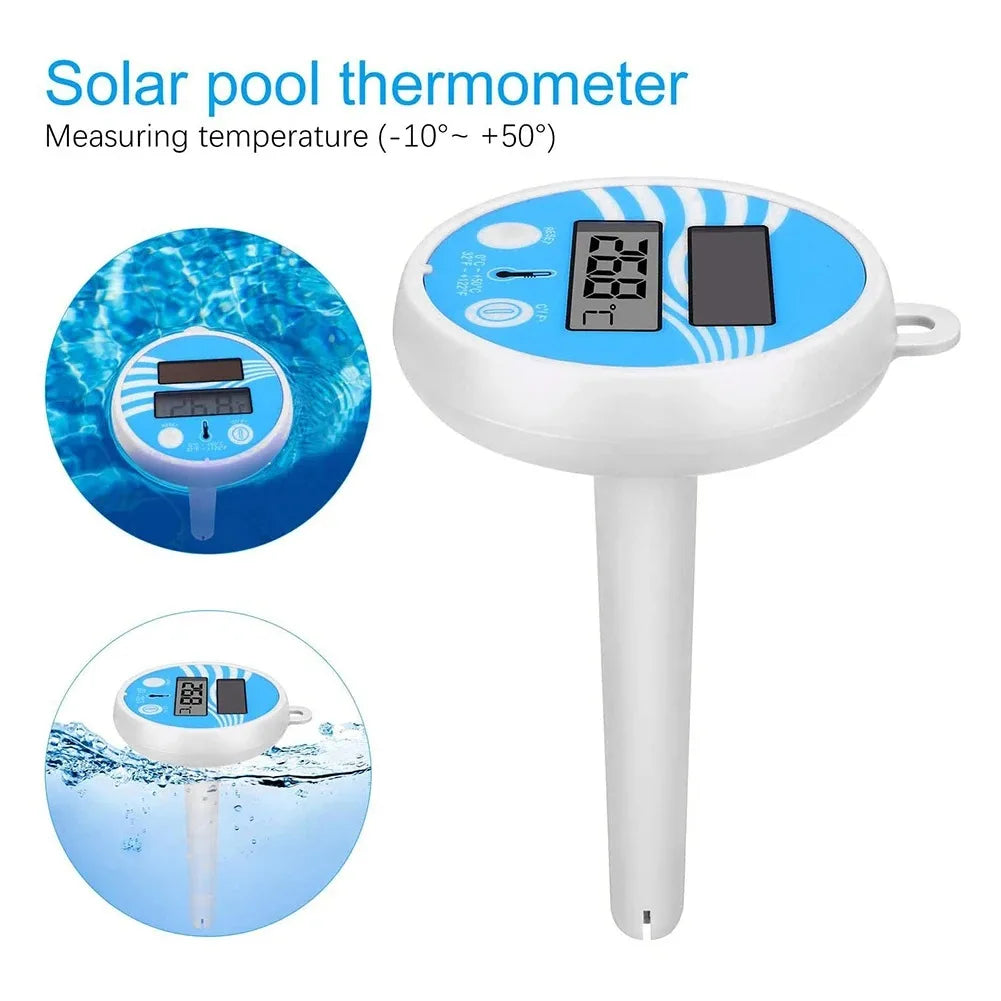 THERMAFLOAT Thermomètre de piscine | Thermomètre flottant pour piscine et spa | Indicateur de température 0–50 °C | Incassable et résistant aux intempéries