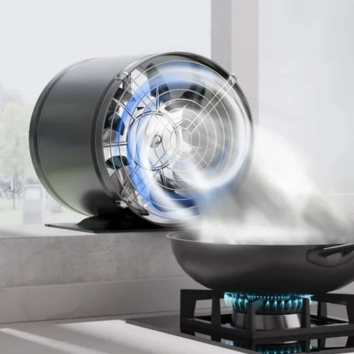 Airvanta Ventilateur d’extraction silencieux | Puissant & Silencieux | Pour Cuisine, Salle de Bain & Bureau | Différentes Tailles | Noir/Blanc