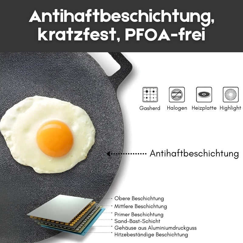 EasyCook - Poêle à griller antiadhésive coréenne durable