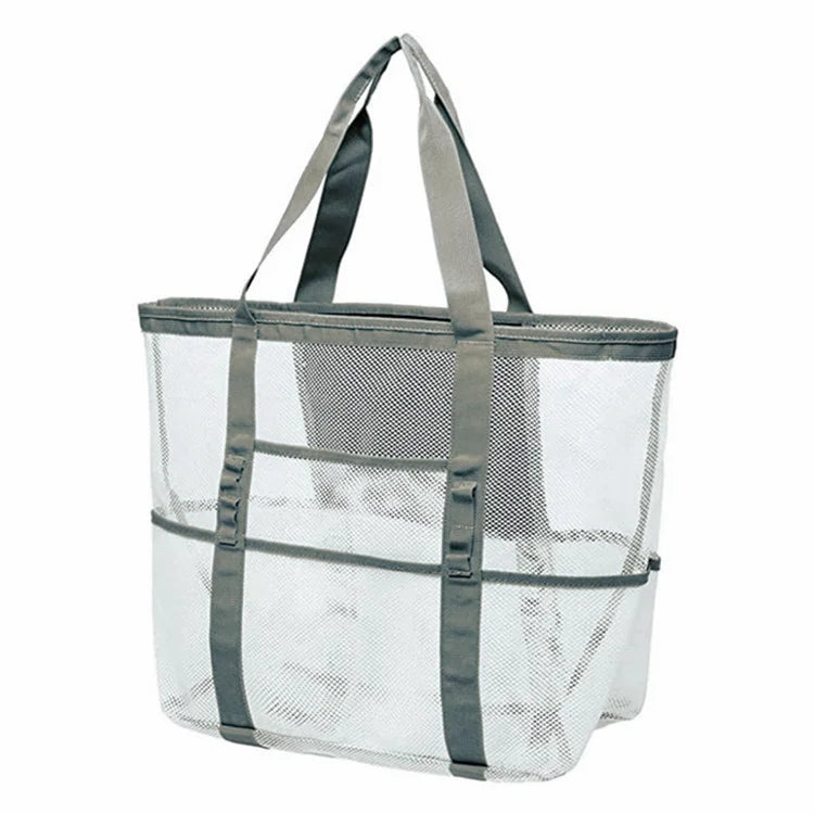 Sac de plage Maréva avec 8 compartiments | Imperméable et respirant | Pour serviettes, jouets, affaires de bain et plus – 70×45×18 cm