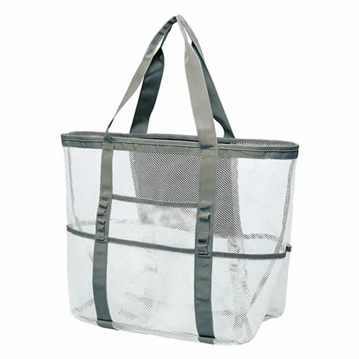 Sac de plage Maréva avec 8 compartiments | Imperméable et respirant | Pour serviettes, jouets, affaires de bain et plus – 70×45×18 cm