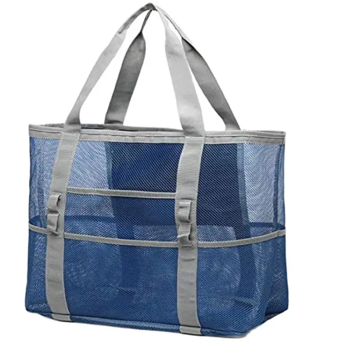 Sac de plage Maréva avec 8 compartiments | Imperméable et respirant | Pour serviettes, jouets, affaires de bain et plus – 70×45×18 cm