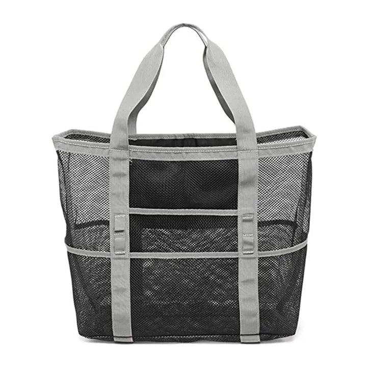 Sac de plage Maréva avec 8 compartiments | Imperméable et respirant | Pour serviettes, jouets, affaires de bain et plus – 70×45×18 cm
