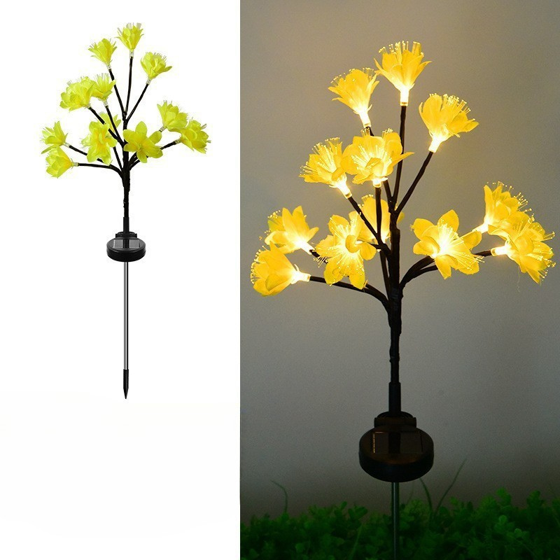 Lumiora Naturlicht Lampes de Jardin Solaires | Ensemble de 6 au Design Fenouil Sauvage | Lumière LED Blanc Chaud | Hauteur 75 cm