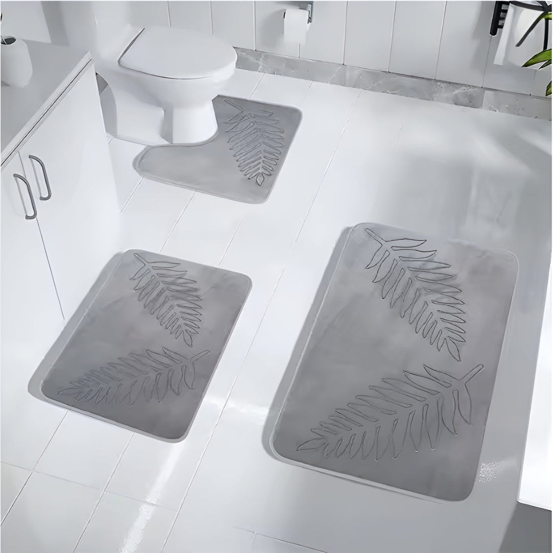 Tapis de Bain CloudStep | Ultra Doux & Antidérapant | Sèche Rapidement | Gris 40×60 cm
