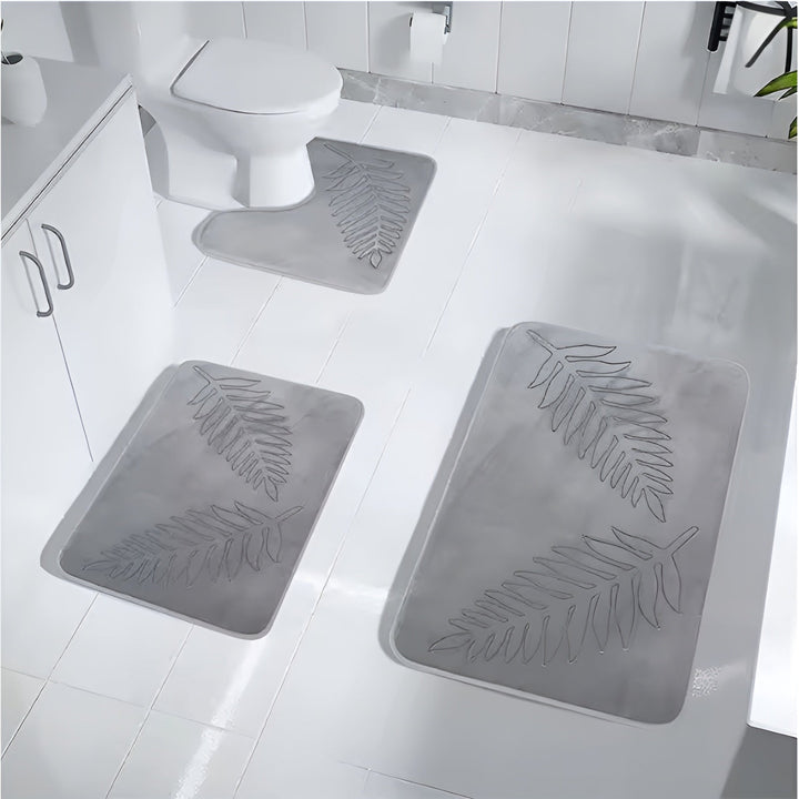Tapis de Bain CloudStep | Ultra Doux & Antidérapant | Sèche Rapidement | Gris 40×60 cm