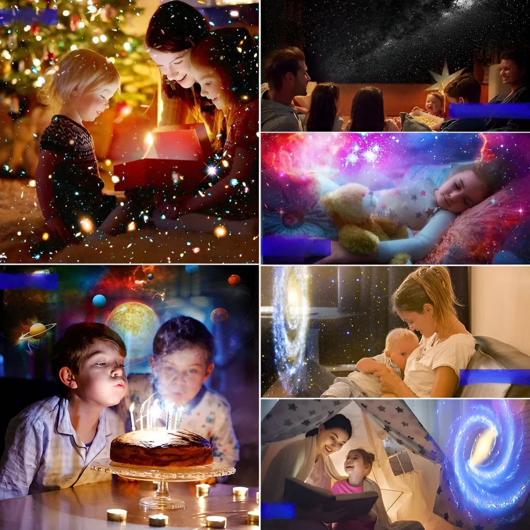 Projecteur Galaxie StellaNova | 13-en-1 Ciel Étoilé | Rotation à 360° & Minuteur | Lampe de Nuit LED