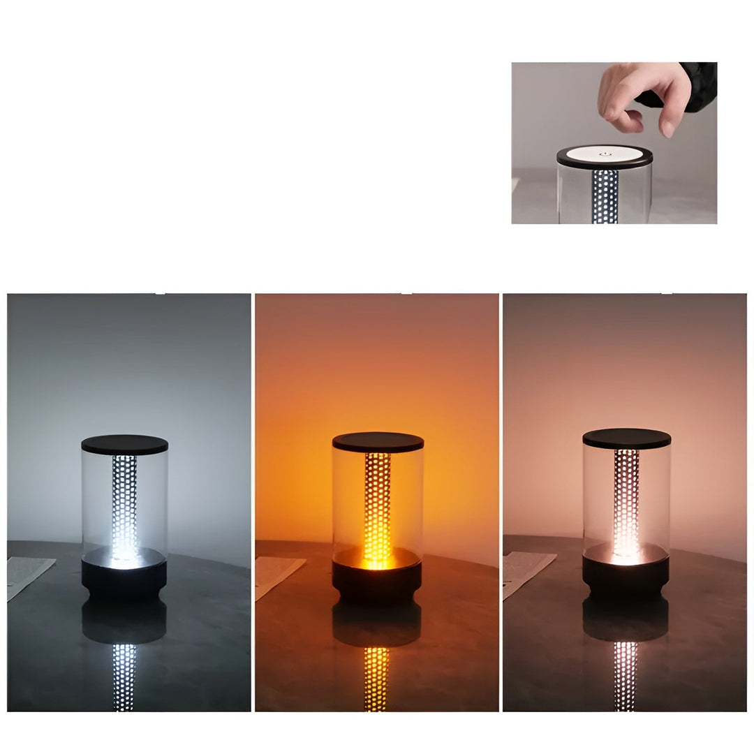Lampe de table LED LumiHex | 3 modes de lumière & contrôle tactile | Modulaire & rechargeable | Noir/Gris/Or/Orange