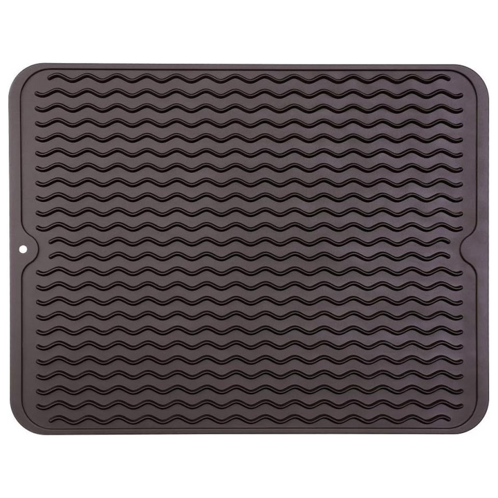 KÜCHENWELLA Tapis de Cuisine en Silicone | Résistant à la Chaleur & Antidérapant | Tapis d'égouttage, Insert de Réfrigérateur & de Tiroir | Sans BPA & Facile à Nettoyer