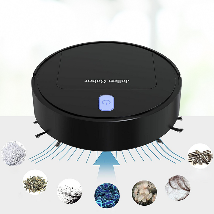 Aspirateur Robot Cleanoro S6 | Compact & Intelligent | Pour poils d'animaux, sols durs & tapis | Autonomie de 2h