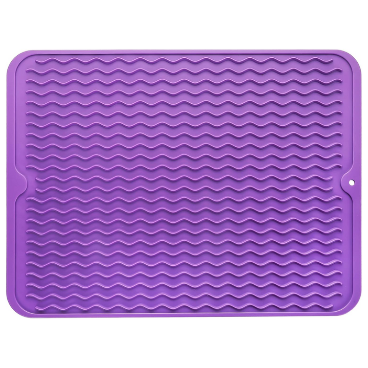KÜCHENWELLA Tapis de Cuisine en Silicone | Résistant à la Chaleur & Antidérapant | Tapis d'égouttage, Insert de Réfrigérateur & de Tiroir | Sans BPA & Facile à Nettoyer