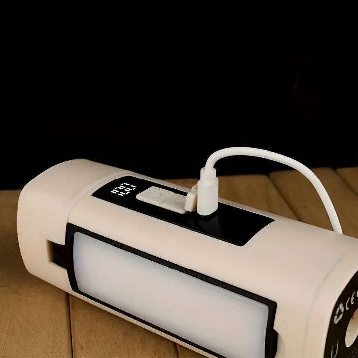 Lixmodo Lampe de Camping LED | Charge USB & Rotation à 360° | Pliable & Résistante aux Intempéries | Rechargeable | Compacte