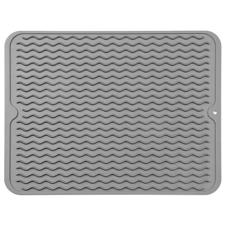 KÜCHENWELLA Tapis de Cuisine en Silicone | Résistant à la Chaleur & Antidérapant | Tapis d'égouttage, Insert de Réfrigérateur & de Tiroir | Sans BPA & Facile à Nettoyer