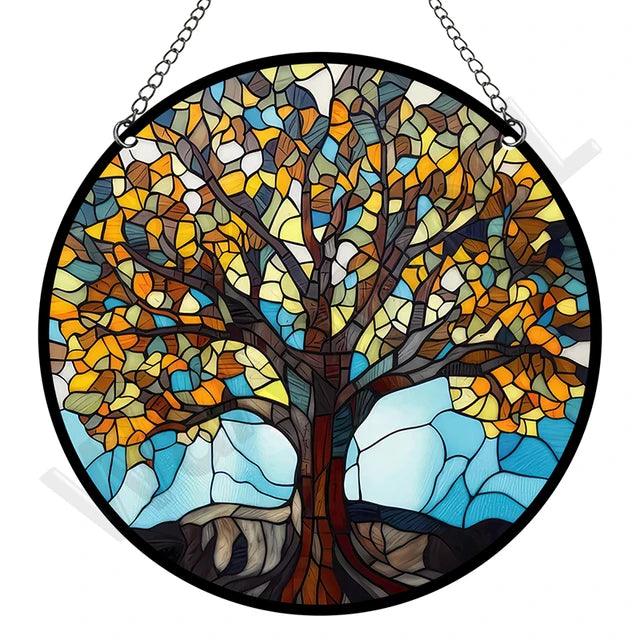 VitraLume Retro Attrape-Soleil | Rond | Acrylique Style Pastorale | 15 x 15 cm