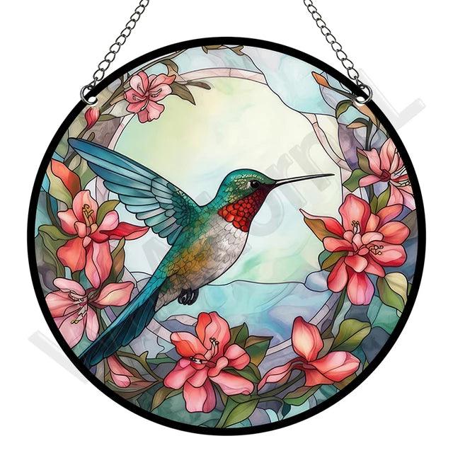 VitraLume Retro Attrape-Soleil | Rond | Acrylique Style Pastorale | 15 x 15 cm