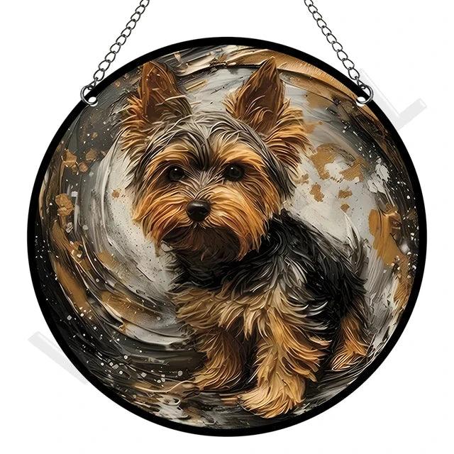 VitraLume Retro Attrape-Soleil | Rond | Acrylique Style Pastorale | 15 x 15 cm