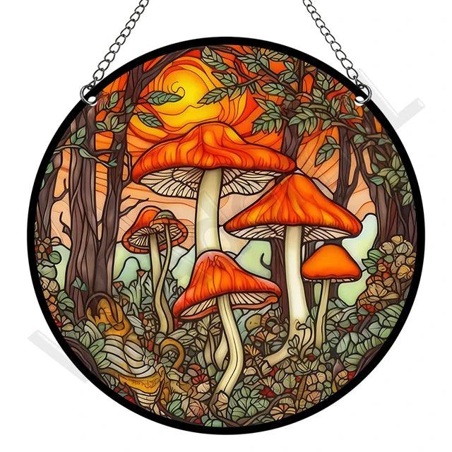 VitraLume Retro Attrape-Soleil | Rond | Acrylique Style Pastorale | 15 x 15 cm