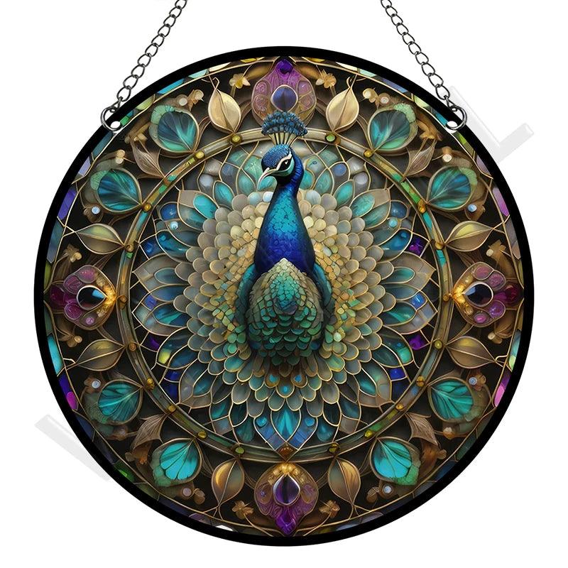 VitraLume Retro Attrape-Soleil | Rond | Acrylique Style Pastorale | 15 x 15 cm