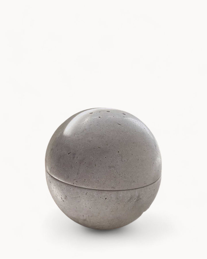 Brûleur d'encens Wabi Sabi - Pierre naturelle de travertin beige, fait main