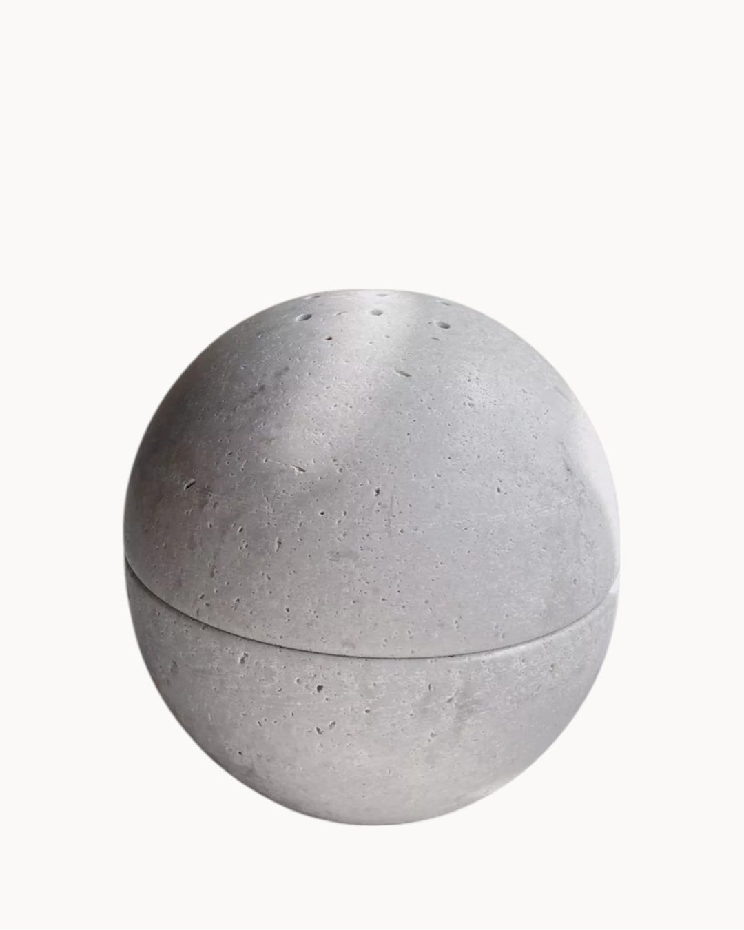 Brûleur d'encens Wabi Sabi - Pierre naturelle de travertin beige, fait main