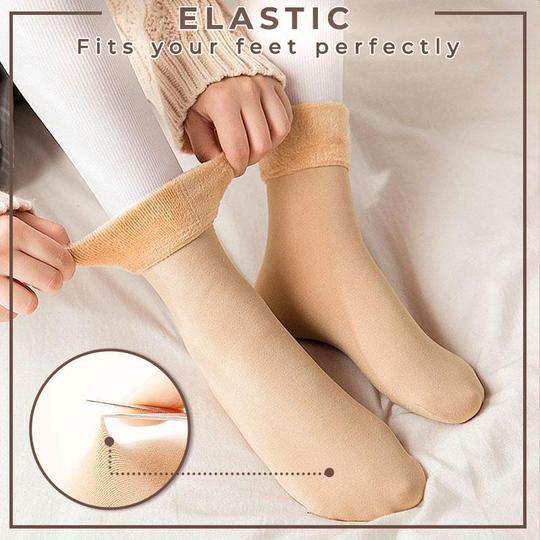 4+4 GRATUIT | CloudWarm - Chaussettes d'hiver en velours doux avec renfort
