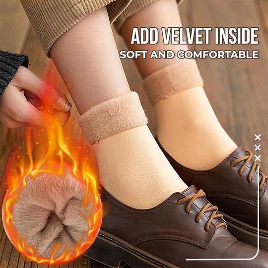 4+4 GRATUIT | CloudWarm - Chaussettes d'hiver en velours doux avec renfort