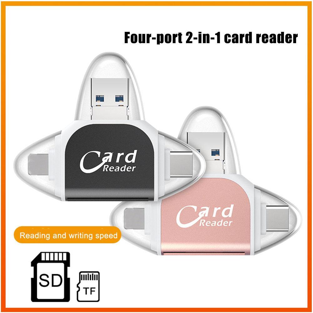 MegaStorage - Lecteur de carte universel 4 en 1 Multi-Port