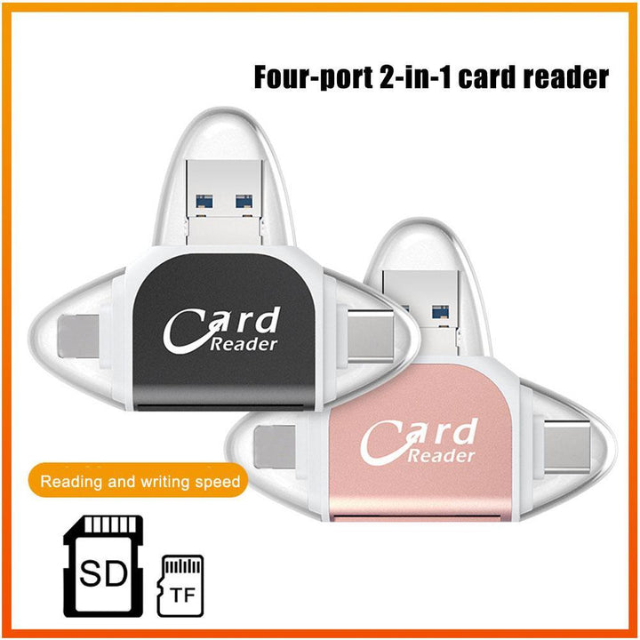 MegaStorage - Lecteur de carte universel 4 en 1 Multi-Port
