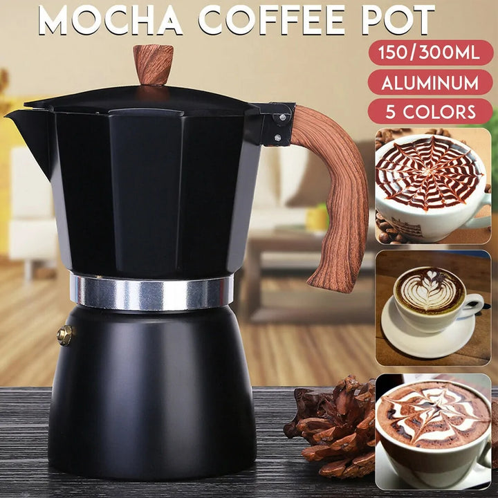 Caffesso Perkomio Cafetière à Espresso | Percolateur Classique | Pour la Maison & en Voyage | 150 ml / 300 ml