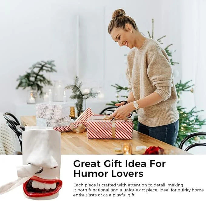 HappyFace™ – Boîte à mouchoirs amusante faite à la main