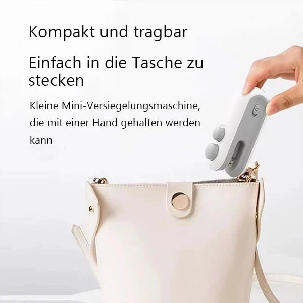 ZipKeeper - Mini-scellant de sachets, Outil portable 2-en-1