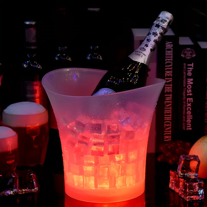LumiChill Seau à Glace LED | Seau de 5L | Fonctionne sur Batterie | Décoration de Fête & Événement