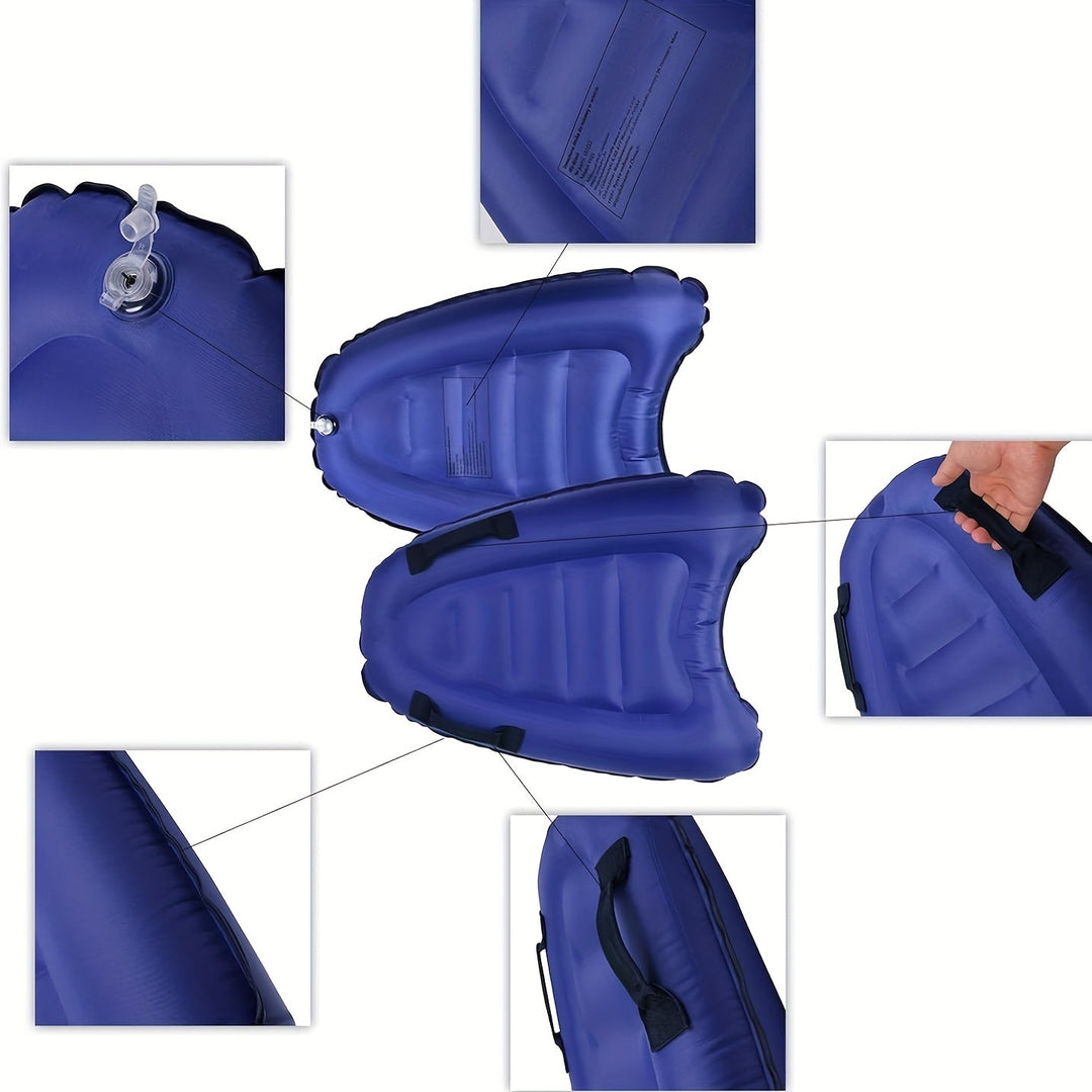 Planche de natation gonflable Aqualoop Flow | Légère & Robuste | Avec poignées | 67×53×13 cm