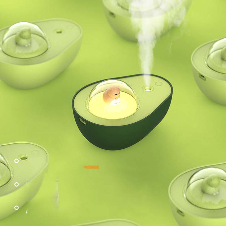Humidificateur Frischli Design Avocat | Ionisant & Silencieux | USB & Batterie | 13,8 x 10,2 x 8,6 cm