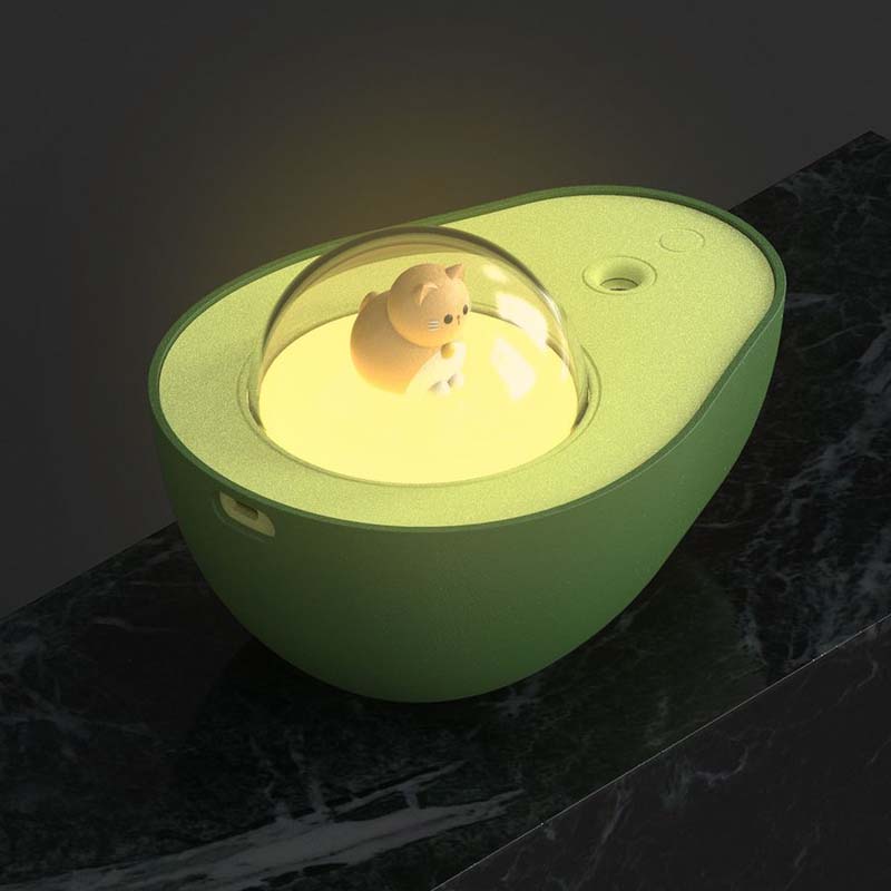 Humidificateur Frischli Design Avocat | Ionisant & Silencieux | USB & Batterie | 13,8 x 10,2 x 8,6 cm