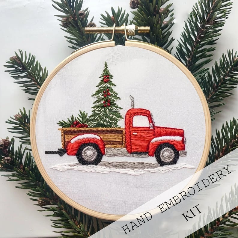 SnowStitch™ – Ensemble de broderie pour les fêtes