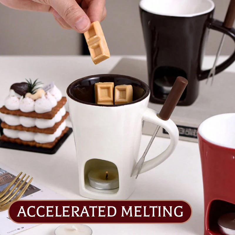 ChocoLuxe – Bol à fondue en céramique pour fromage et chocolat