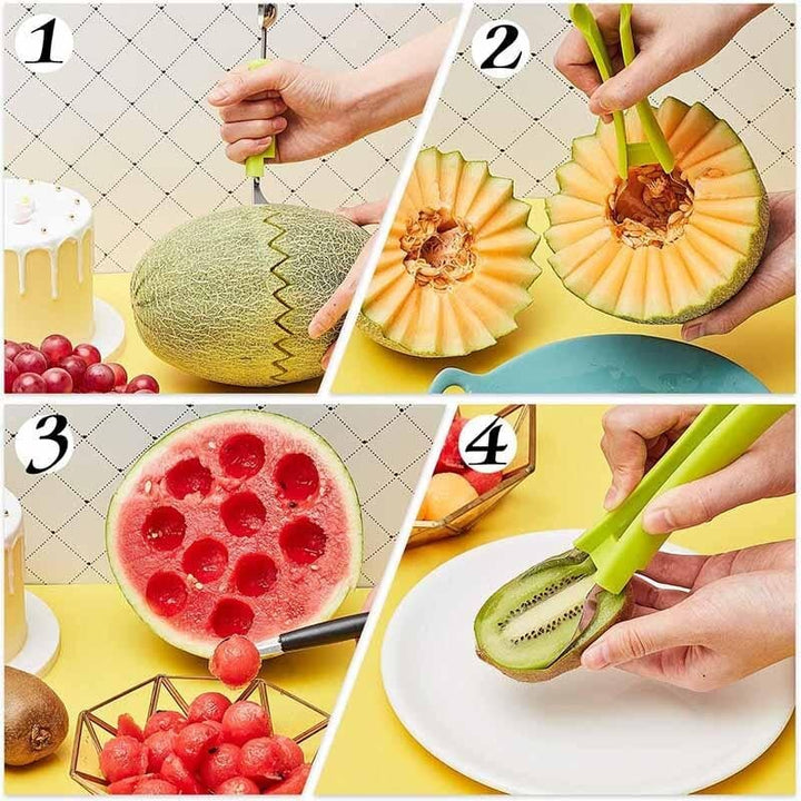 1+1 GRATUIT | JuicyCut - Outil de fruits 4 en 1