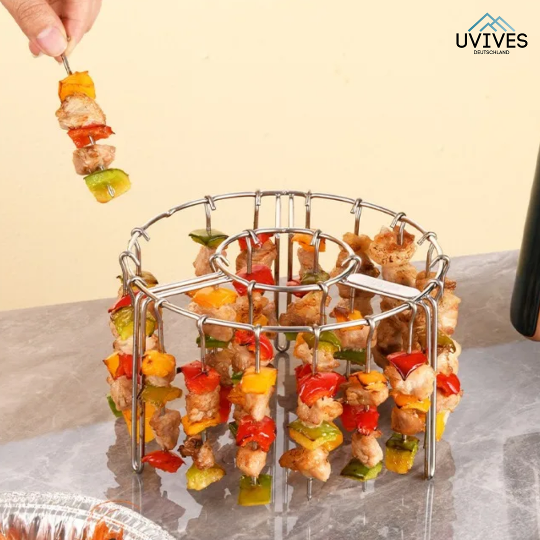 CrispGrill Set – Profitez d'aliments croustillants sans fumée ni graisse !