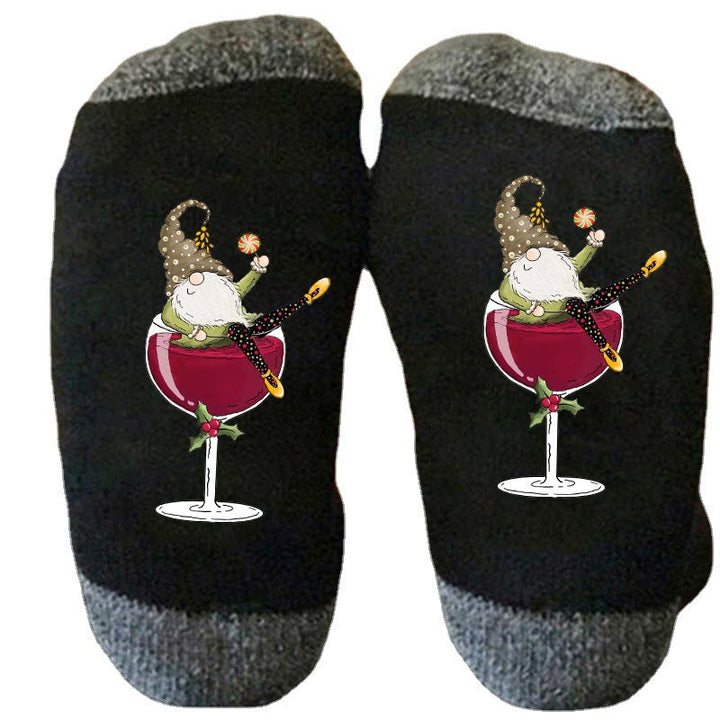 1+1 GRATUIT | TipsyToes - Chaussettes créatives en verre à vin