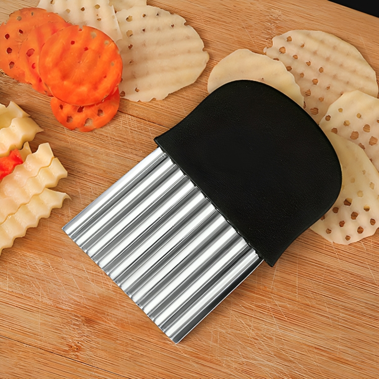 RippleCutter - Râpe de cuisine en acier inoxydable en forme de vague
