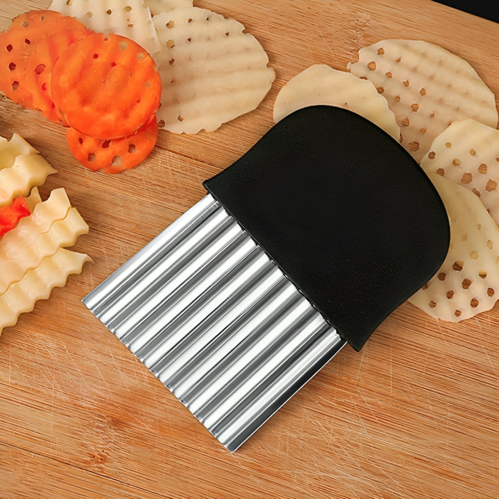 RippleCutter - Râpe de cuisine en acier inoxydable en forme de vague