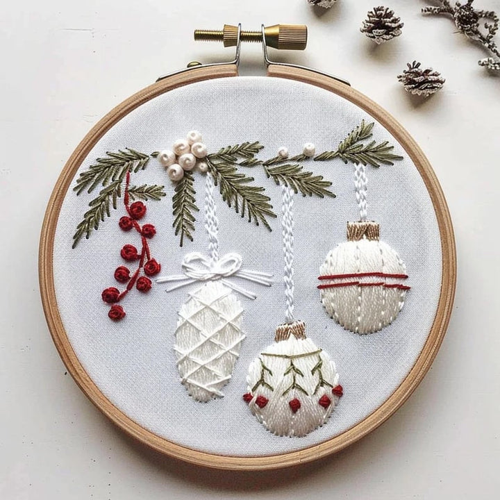 SnowStitch™ – Ensemble de broderie pour les fêtes