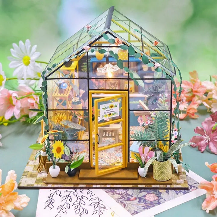 Maison Miniature - Maison Fleur de Soleil