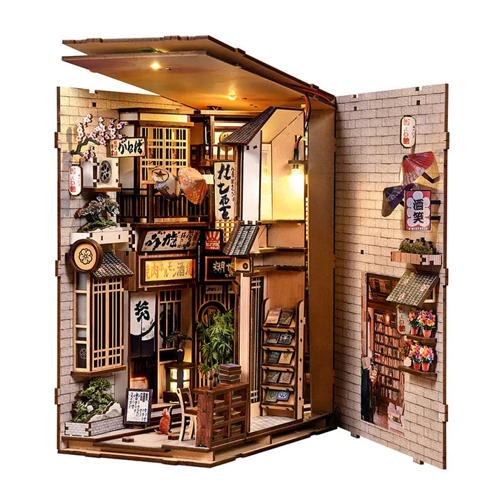 Book Nook Japon - L'allée attendant le chat