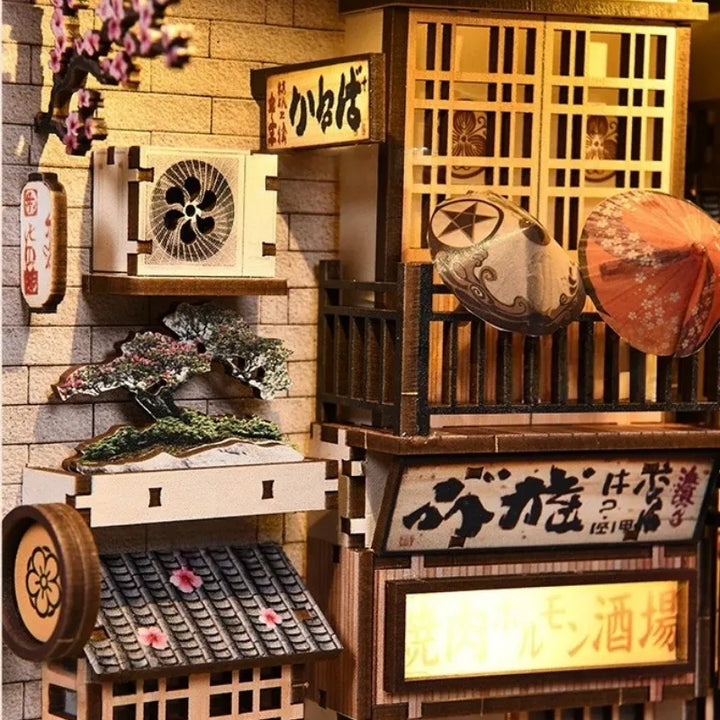 Book Nook Japon - L'allée attendant le chat