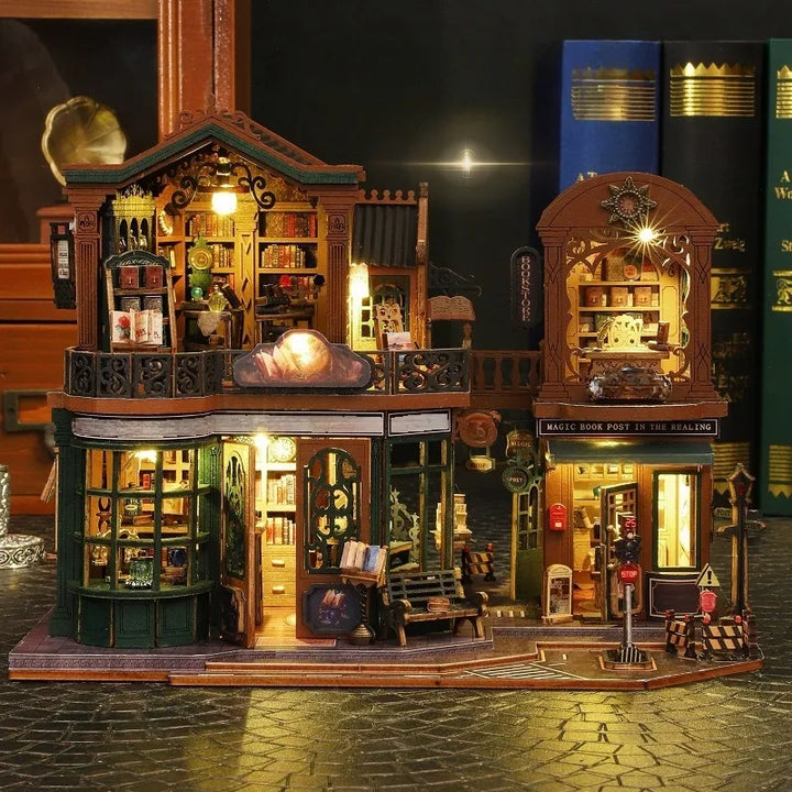 Maison Miniature - Ville des Livres Crépuscule